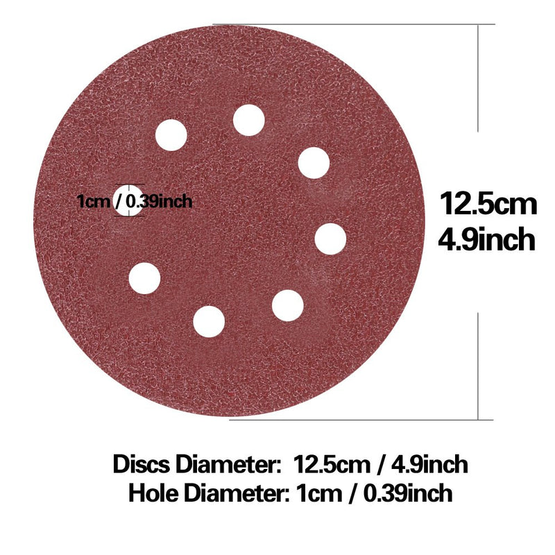 Swpeet 100 Pcs Sanding Discs Sandpaper Hook and Loop Pads for Circular Sander Grits Sanding Sheets 10 Sizes - 40 / 60 / 80 / 100/ 120 / 180 / 240 / 320 / 400 / 800 Grits - NewNest Australia