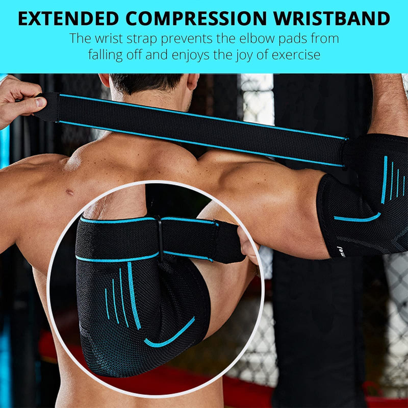 Milaiun Elbow Bandage 2 Pieces, Elbow Bandage 100% Non-Slip With Strap, Elbow Support, Elbow Pads For Women, Men, Golfer'S Arm, Tennis Elbow, Sports, Tennis, Weight Sports, Golf - NewNest Australia