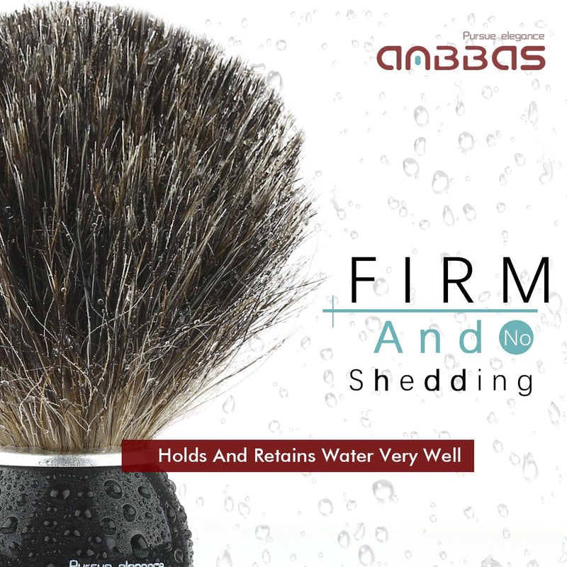 Anbbas Shaving Set Badger Hair Shaving Brush Stainless Steel Shaving Brush Stand Shaving Soap Bowl Mug Goat Milk Soap for Men Gift Set3 - NewNest Australia