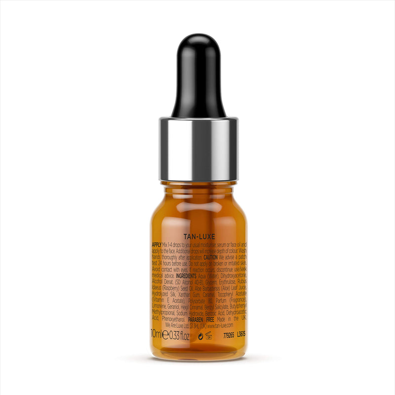 Tan Luxe THE FACE Self Tan Drops, Medium (10 ml) Add Tanning Drops to Skin Care for Custom Face Tan, Cruelty Free & Vegan Light/Medium - NewNest Australia