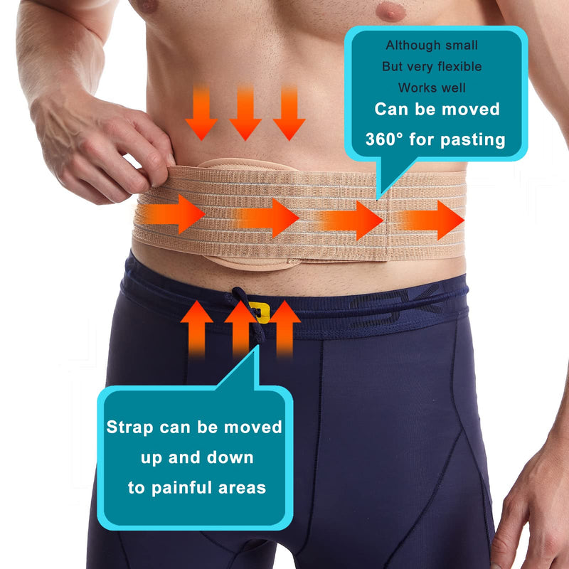 Abdominal Hernia Belt, Abdominal Hernia Belt for Men, Women, Belly Button Umbilical Hernia Binder w/1 Hernia Compression Pads XL 1 - NewNest Australia