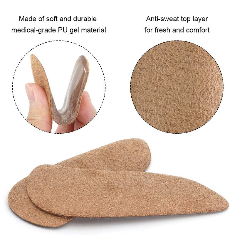 Dr. Foot’s Orthopedic Medial & Lateral Heel Wedge Gel Insoles for Supination & Pronation, Adhesive Inserts for Foot Alignment, Knee Pain, Bow Legs, Osteoarthritis - 3 Pairs (Transparent+Brown+Black) Brown,black - NewNest Australia