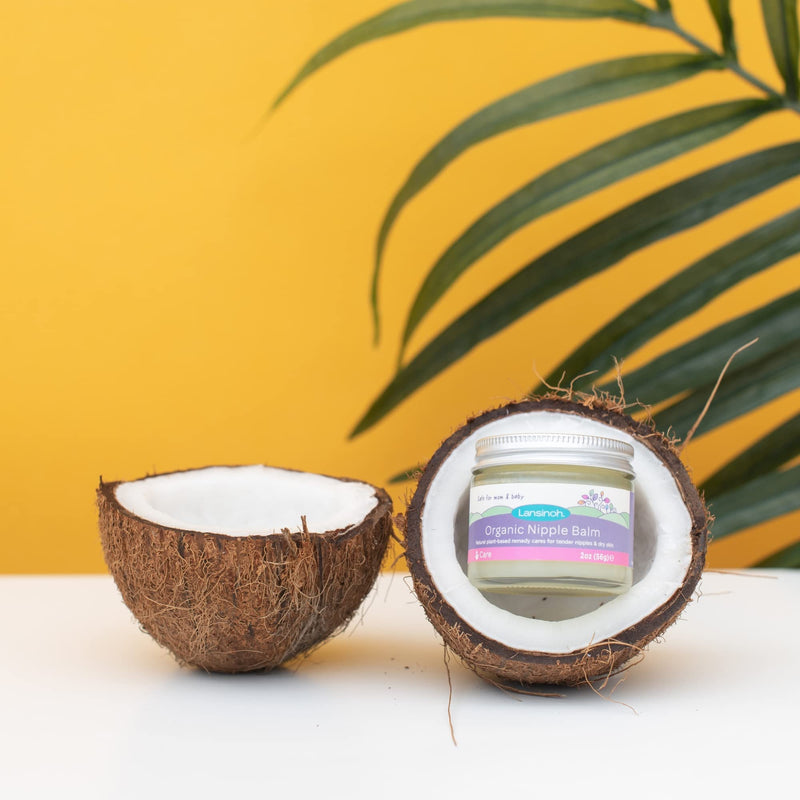 Lansinoh Organic Nipple Balm 60ml Natural Breastfeeding Cream, natural ingredients, tasteless, odourless, care for nipples when breastfeeding & dry skin when pregnant - NewNest Australia