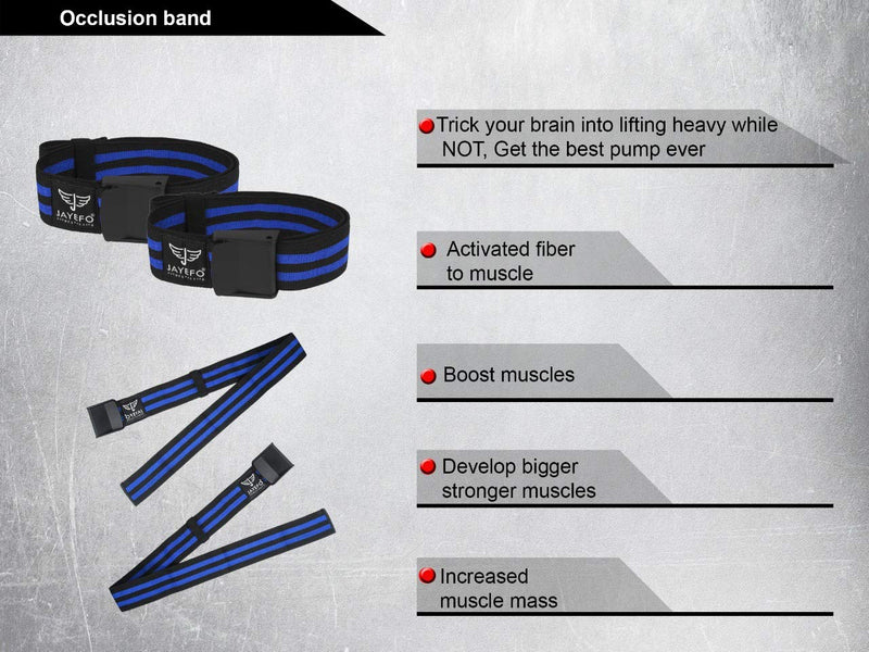 Jayefo Sports Muscle Blaster Blood Flow Restriction Bands Occlusion Straps Biceps Muscle Builder Weightlifting Powerlifting Fitness Exercise Training Gym 4 Pack|2pairs for Arms & Legs - NewNest Australia