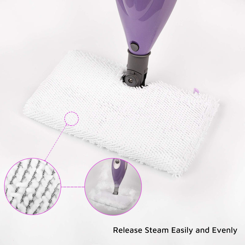 Flammi Steam Mop Replacement Pads for Shark Steam Pocket Mop S3500 Series S3501 S3601 S3550 S3901 SE450 S3801CO S3601D S2901 S2902, 2 Pack 2 Pack White - NewNest Australia