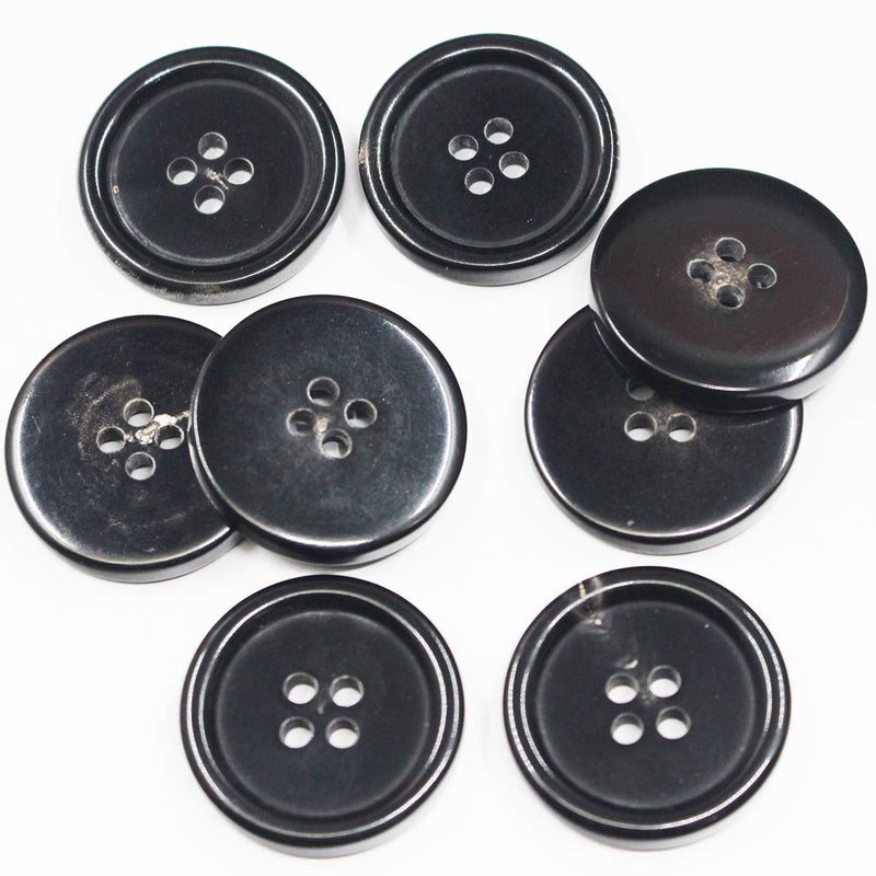 KENDANY 11 Pieces Genuine Natural Horn Blazer & Suits Button Set - for Blazer, Sport Coat, Uniform, Jacket (Black) Black - NewNest Australia