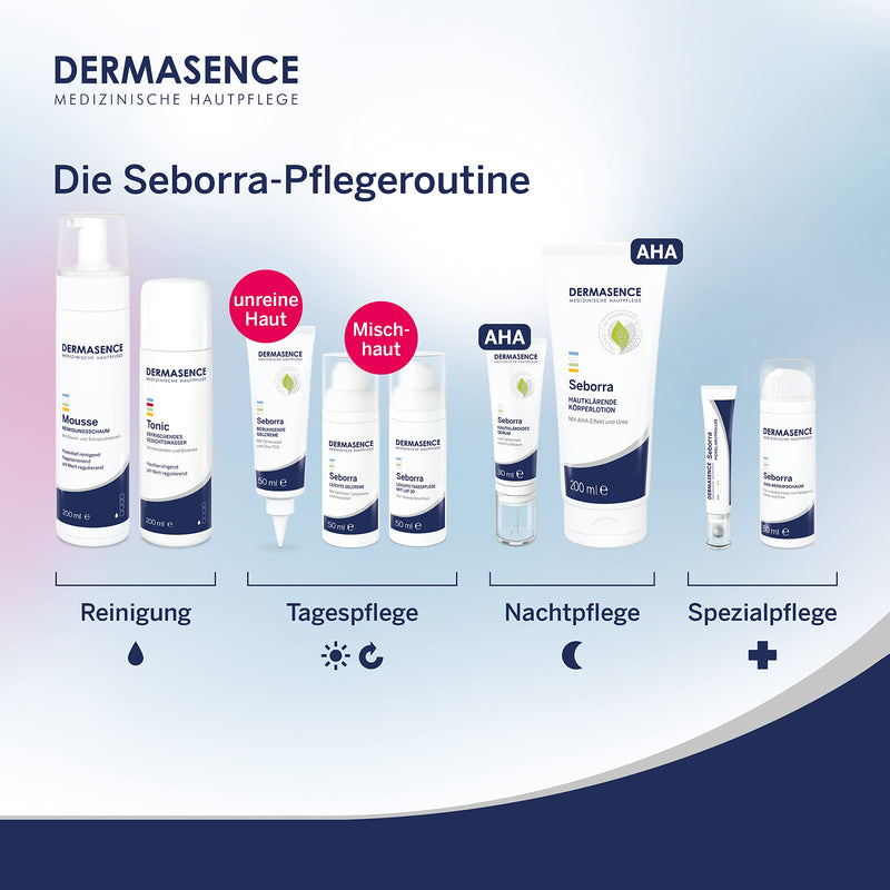 DERMASENCE Seborra Shampoo, 200 ml - Gentle cleansing for the oily and dandruff-prone scalp - also recommended as an accompaniment to therapy for sebhorric eczema - for daily hair washing - NewNest Australia