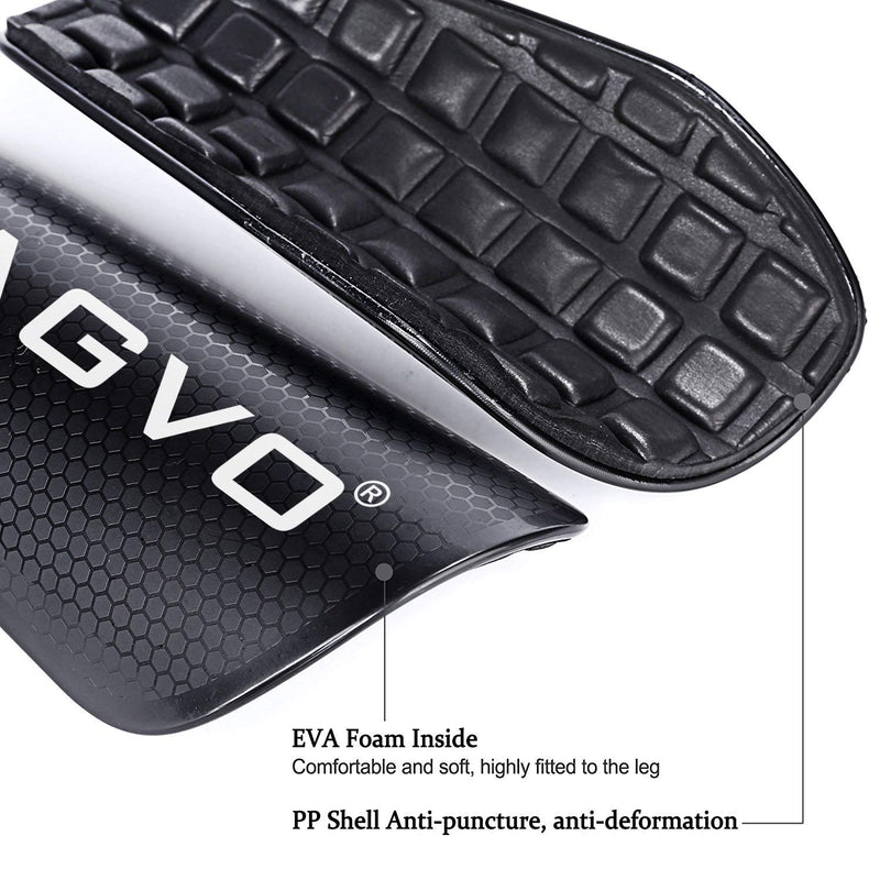 TAGVO Soccer Shin Guards, Kids Youth Adults Soccer Gear with Ankle Sleeves, Soccer Equipment Protection with Hard Protective Shell for Boys Girls Style_A Medium - NewNest Australia