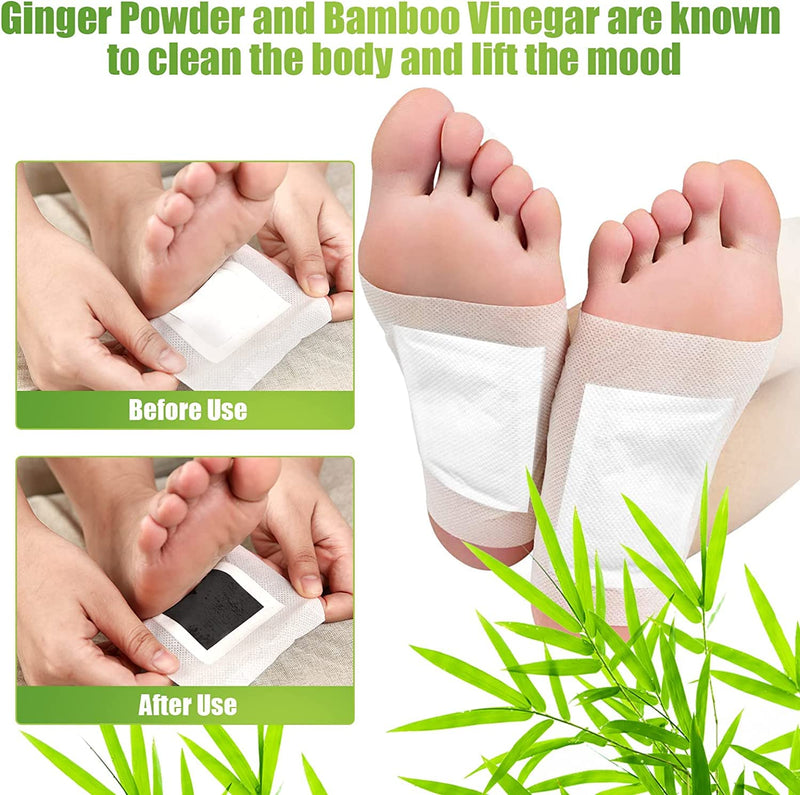Foot Detox Patches, 30 Pcs Natural Deep Cleansing Detox Foot Patches for Relieve Body Stress, Improve Sleep Quality, Enhance Blood Circulation 30PCS - NewNest Australia