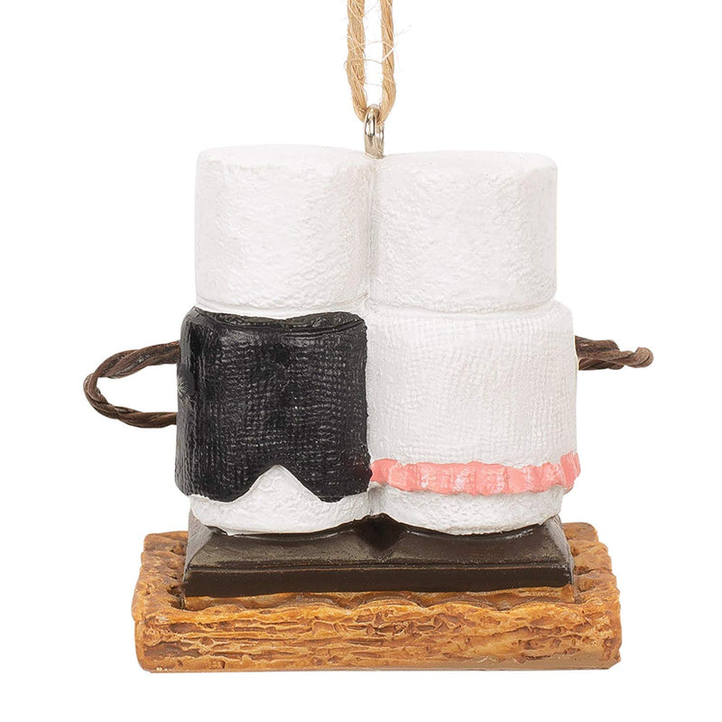 NewNest Australia - Midwest-CBK S'mores Bride and Groom with Wedding Cake Ornament 