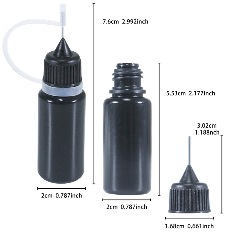 FUNSHOWCASE Precision Tip Applicator Bottles 10-Count, Each 13ml 0.44oz - NewNest Australia