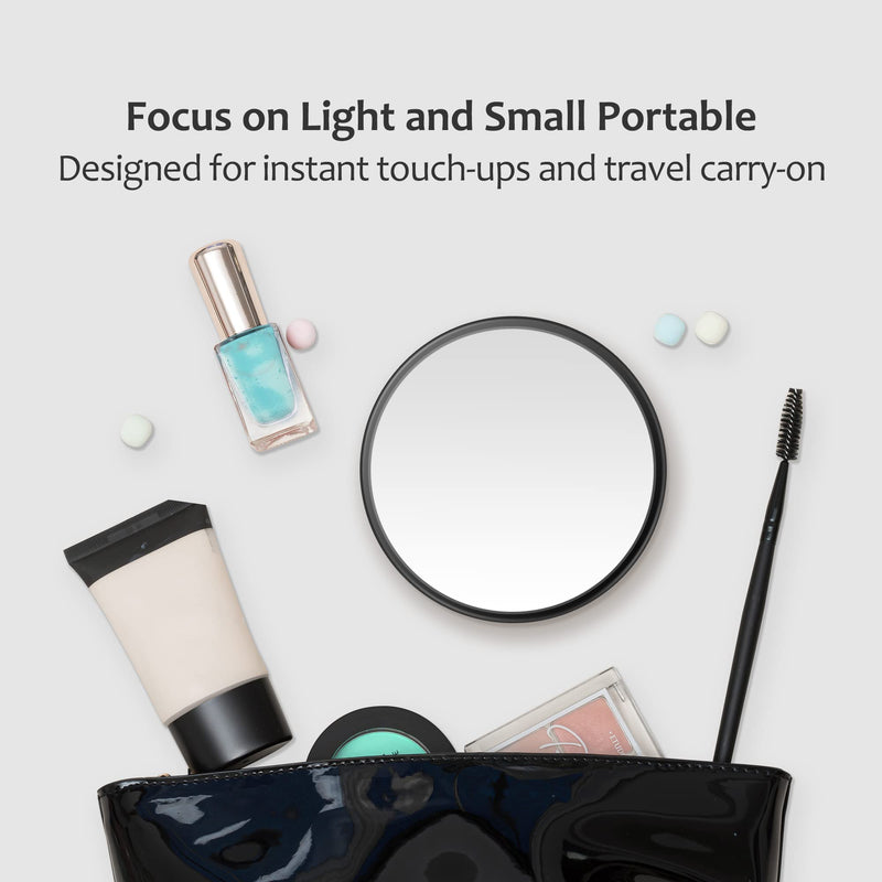 MIYADIVA 30X Magnifying Mirror, Small Magnifying Mirror with Suction Cup and Tweezers, As a Travel Mganifying Mirror, Compact Mirror Set for Plucking Eyebrows 3.5 Inches - NewNest Australia