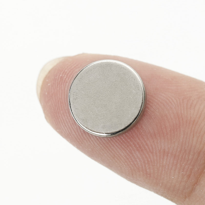 Small Round Magnets, 70Pcs 10x2 MM Mini Neodymium Fridge Magnets, Multi-Use Tiny Sliver Magnets for Fridge, Whiteboard, Dry Erase Board in Home, Kitchen, Office and School - NewNest Australia