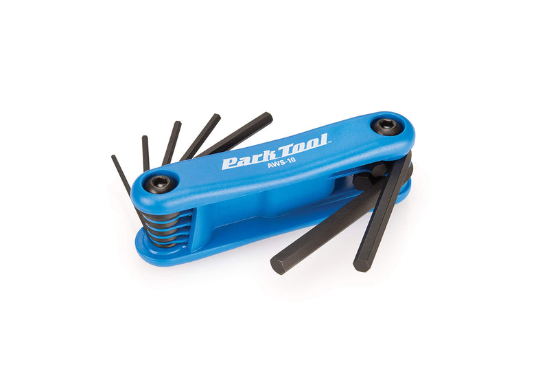 Park Tool AWS-10 Fold-Up Hex Wrench Set - 1.5mm, 2mm, 2.5mm, 3mm, 4mm, 5mm, 6mm - NewNest Australia