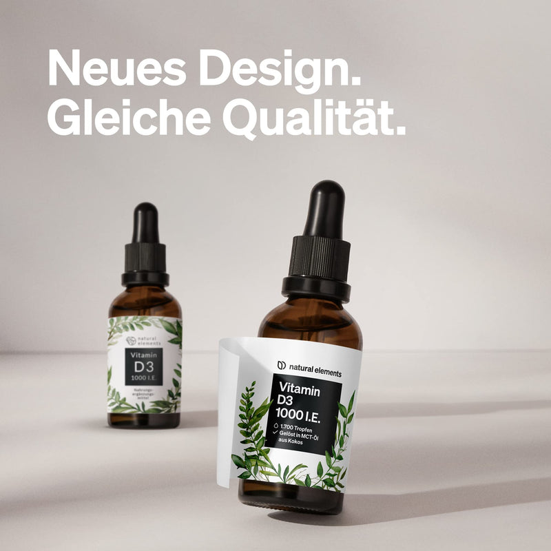 Vitamin D3 - Laboratory-Tested 1000 Iu Per Drop, Value For Money Winner 2018* ‚ 50 Ml (1750 Drops) ‚ In Mct Oil Made From Coconut ‚ High Dose, Liquid And Made In Germany - NewNest Australia