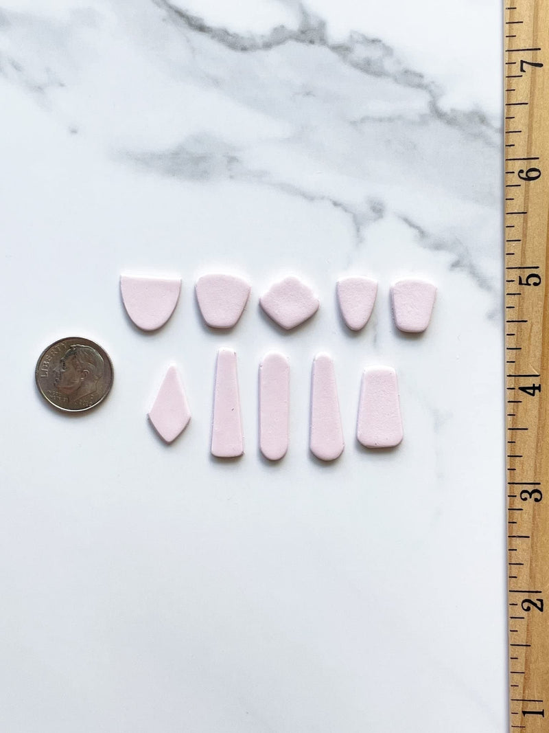Polymer Clay Cookie Cutters – The Clayful Co Mini Dangle Stud Pack Set of 10 – Plastic Cutter for Jewelry and Earring Shapes - NewNest Australia