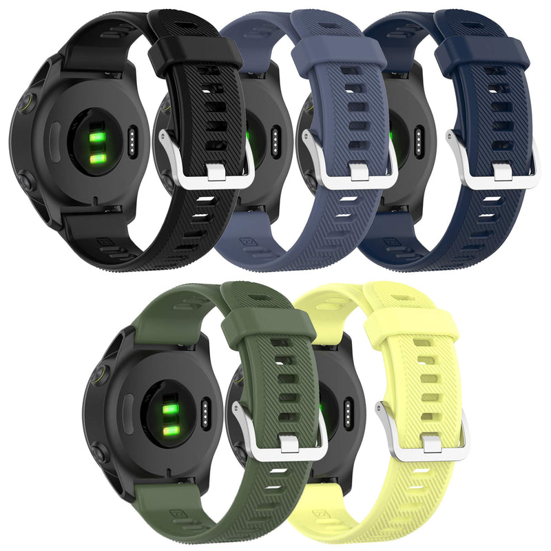 QGHXO Band for Garmin Forerunner 745, Soft Silicone Replacement Band for Garmin Forerunner 745 (No Tracker, Replacement Bands Only) 5PCS Bands-Boy - NewNest Australia