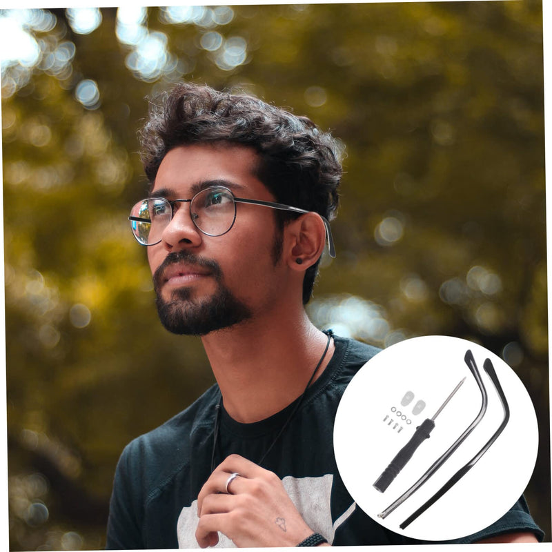 Ultechnovo 1 Pair Of Glasses Accessories Replacement Glasses Arm Glasses Leg Arm For Glasses Glasses Arm Glasses Leg Glasses Arm Replacement Ear Hooks Men Black - NewNest Australia