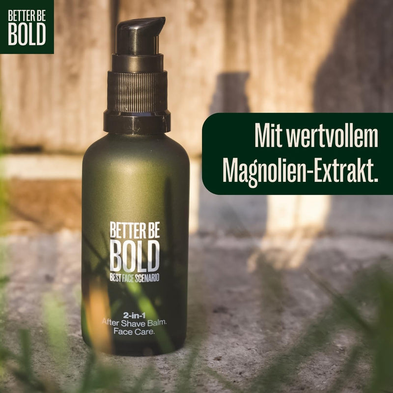 Better Be Bold 2-In-1 After Shave Balm & Face Cream Against Skin Irritation After Shaving And Skin Aging Thanks To Magnolia Extract And Hyaluronic | Absorbs Immediately | Fresh Fragrance | 50Ml - NewNest Australia