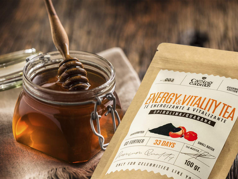 Energy Tee, Müdigkeit und Erschöpfung, Immunsystem stärken, Grüner Tee Lose mit Superfood Spirulina, Maca, Guarana, Yerba Mate, Matcha, Schwarzer Tee, Weißer Tee, Immun Boost, Kaffee Alternative 100g - NewNest Australia