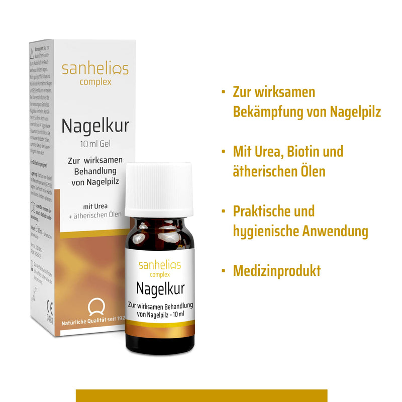 Sanhelios Nail Treatment Against Nail Fungus 10 Ml ‚ Kills Nail Fungus In 20 Seconds ‚ Simple And Hygienic ‚ Protects Other Nails From Infection ‚ Patented Active Ingredient With Proven Effect - NewNest Australia