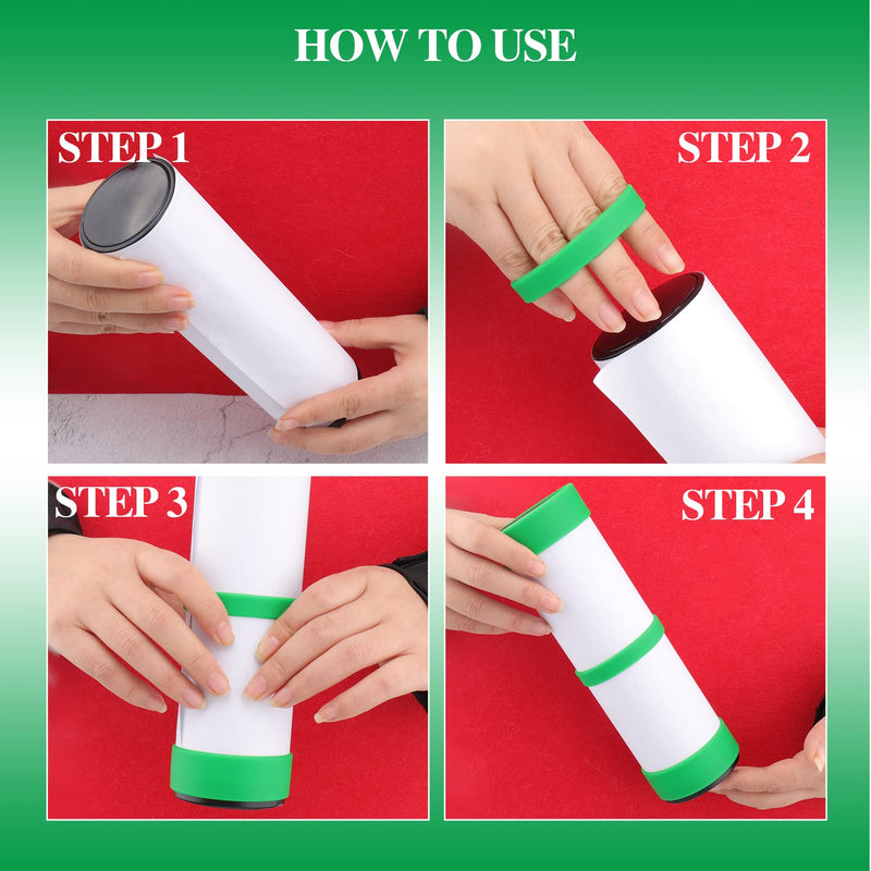 Silicone Bands for Sublimation Tumbler - Elastic Sublimation Paper Holder Ring Bands Prevent ghosting Sublimation Tight-Fitting Heat-Resistant for Tumbler Sublimation Accessories 10 PCS - NewNest Australia