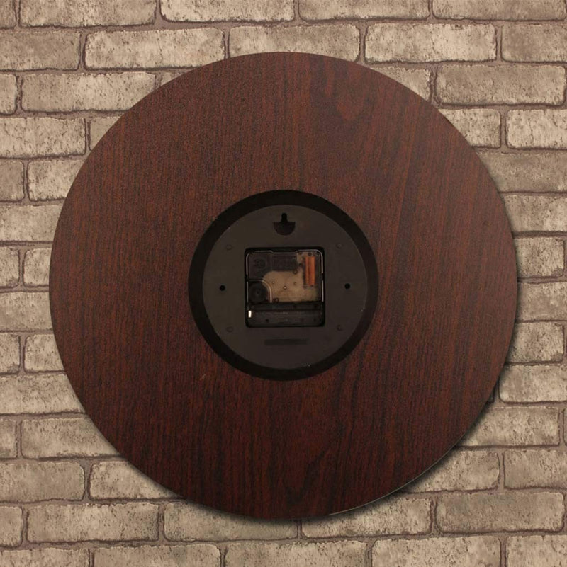 NewNest Australia - YHYS 12 inch Vintage Wall Clock, Living Room Kitchen Decor Clock, Silent Battery Operated Digital Round Wall Clock 