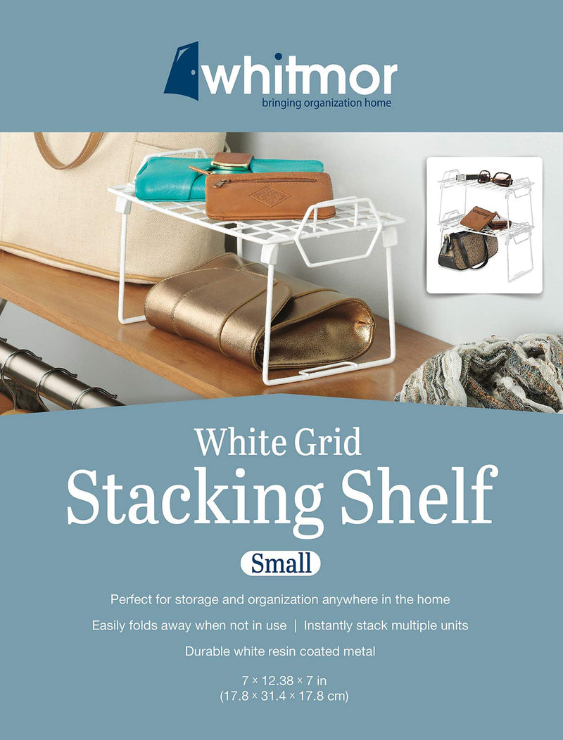 NewNest Australia - Whitmor Wire Grid Stacking Shelf Small 