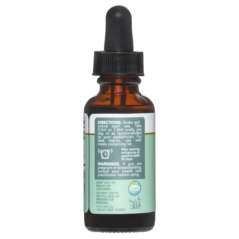 DHA Omega 3 Liquid Drops - Baby Vitamin DHA Omega 3 for Infants Plus Astaxanthin - Vegan Friendly, Great Tasting - Omega 3 Supplement w/Organic Orange Oil Develops Healthy Brain, Eyes, Immune System - NewNest Australia
