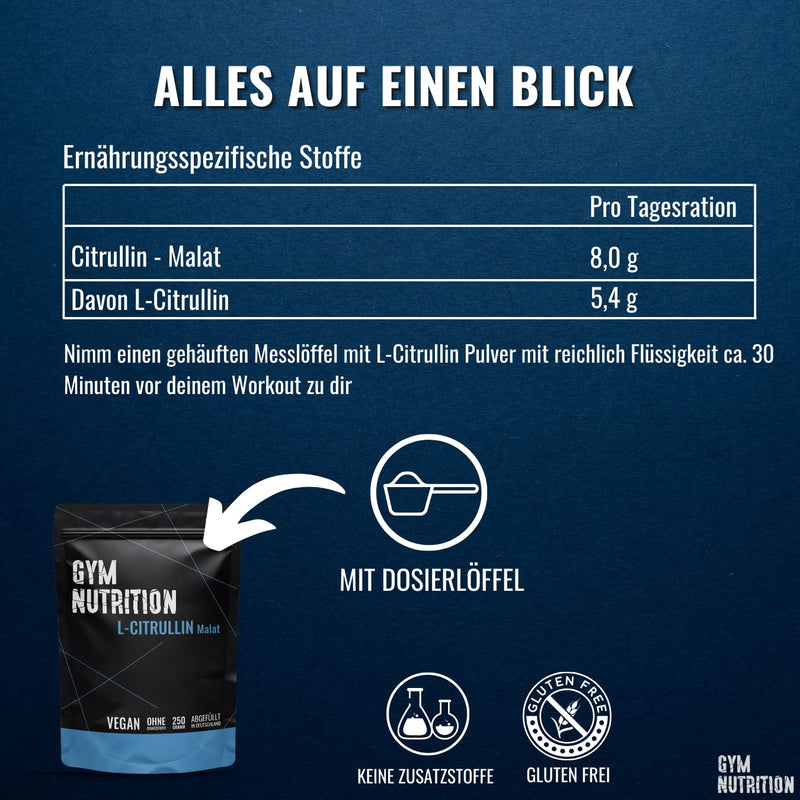 L-Citrulline Malate Powder | Vegan | Nitrogen ‚ German Premium Quality Booster For Better Blood Circulation, Pump And More Power (Vegan & Halal) | No Nitrogen Booster For Training Gym ‚ Nutrition - NewNest Australia