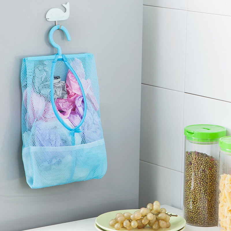 TFY Hanging Mesh Storage Organizer Bag with 360°Rotation Hanger for Kitchen, Bathroom and Wardrobe（11.8 inch X 10.2 inch, 3 Pieces - NewNest Australia