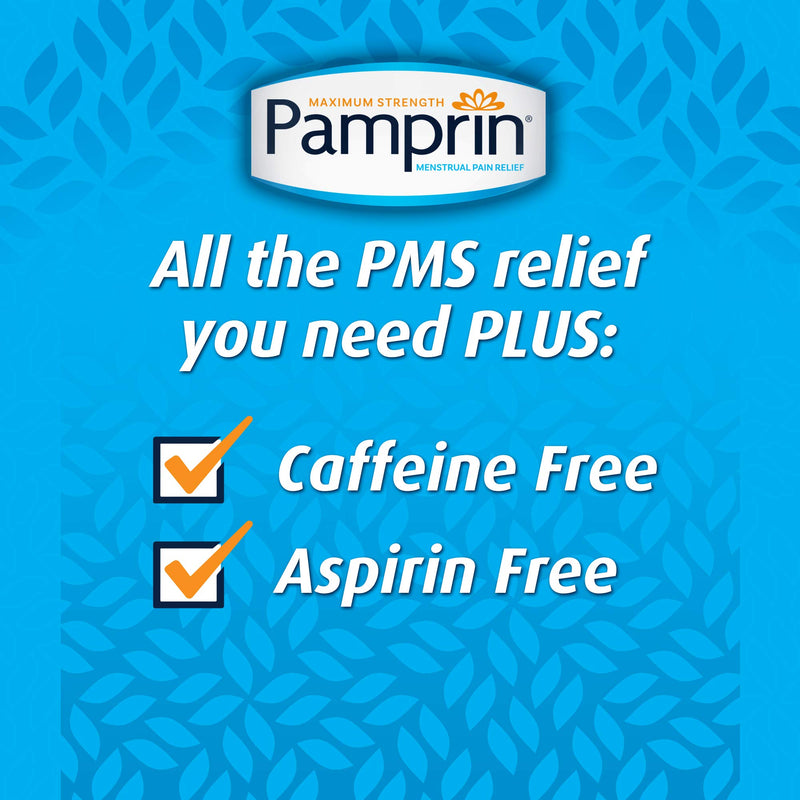 Pamprin Maximum Strength Multi-Symptom Menstrual Relief Tablets, 40-Count Boxes (Pack of 3) - NewNest Australia