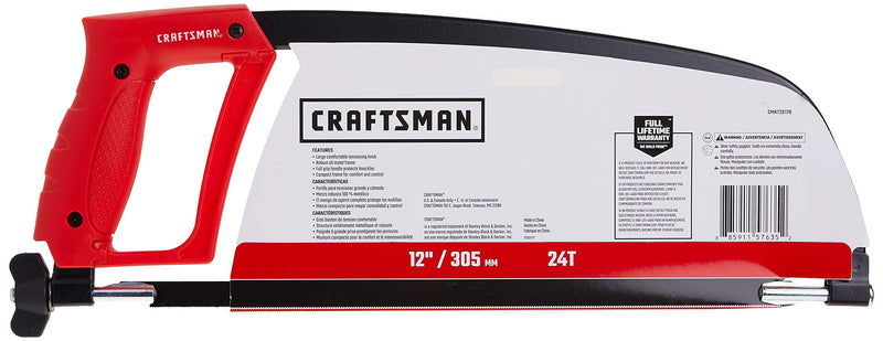 CRAFTSMAN Hand Saw, 12-Inch Hacksaw (CMHT20138) - NewNest Australia