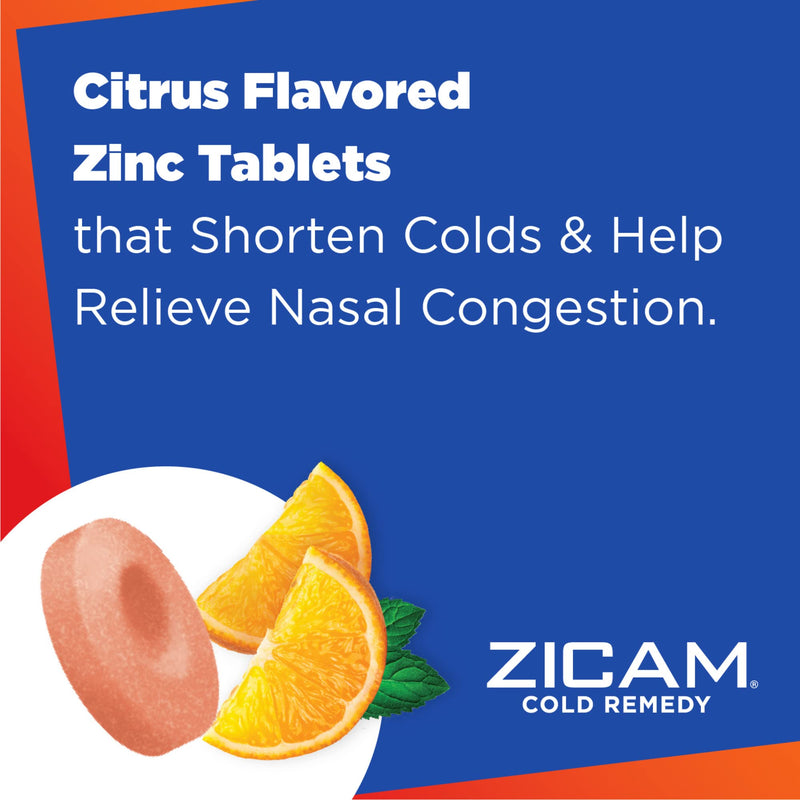 Zicam Cold Remedy Zinc Rapidmelts, Citrus Flavor, 25 Count (Pack of 1) - NewNest Australia