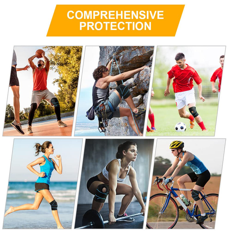 ACWOO Knee Brace for Men Women, Adjustable Patella, Orthopedic Knee Support, Sports Bandage Knee for Meniscus Tear, Relieve Knee Pain, Arthritis (Blue) Blue - NewNest Australia