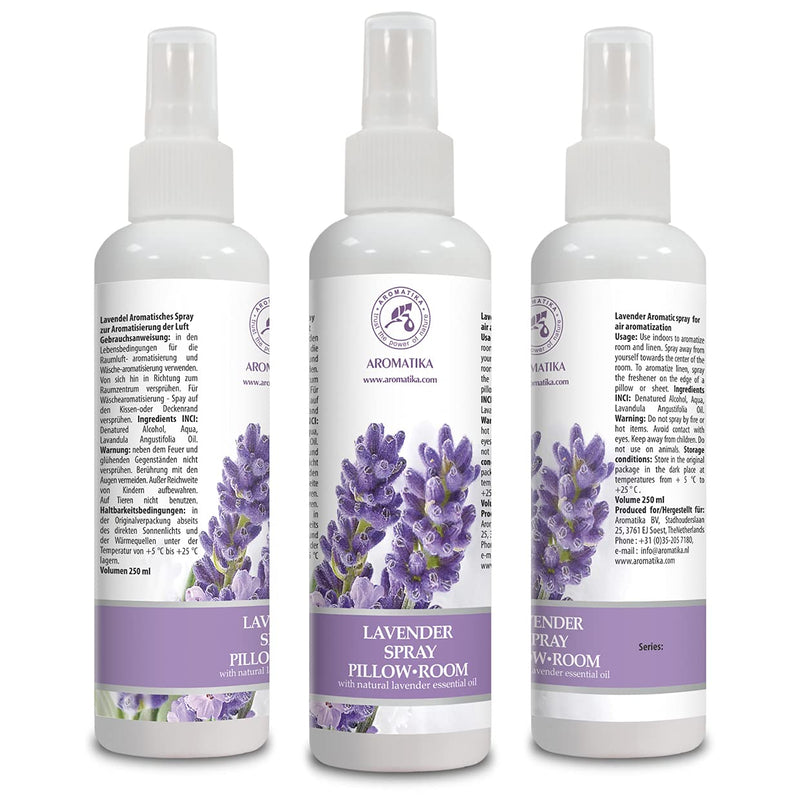 Lavender Aromatic Spray 250 Ml For Air Flavoring - Lavender Pillow Spray - Relaxation - Soothing - Room Spray 250 Ml - Ideal For Yoga & Good Sleep With 100% Pure Lavender Essential Oil - NewNest Australia