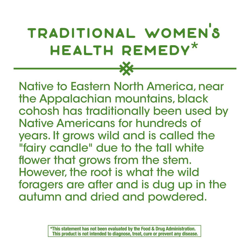 Nature's Way Black Cohosh Root, 540 mg per serving, Non-GMO, Gluten Free, 180 Capsules - NewNest Australia