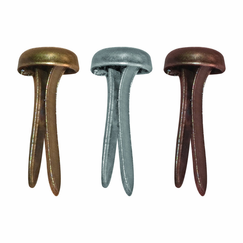 Metal Long Fasteners by Tim Holtz Idea-ology, 99 per Pack, 7/16 Inches, Antique Finishes, TH92703 - NewNest Australia