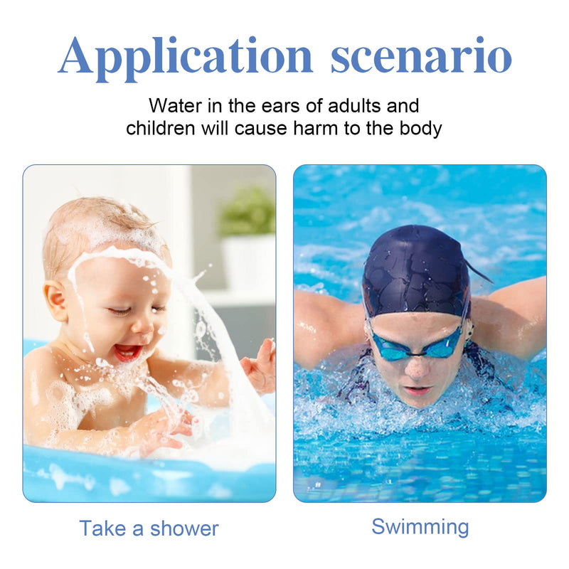 Waterproof ear protection sticker, Waterproof earplug, Ear Protectors Waterproof Disposable Ear Covers For Shower And Swimming Protects Inner Ear-60 Pcs,4.5x7cm - NewNest Australia