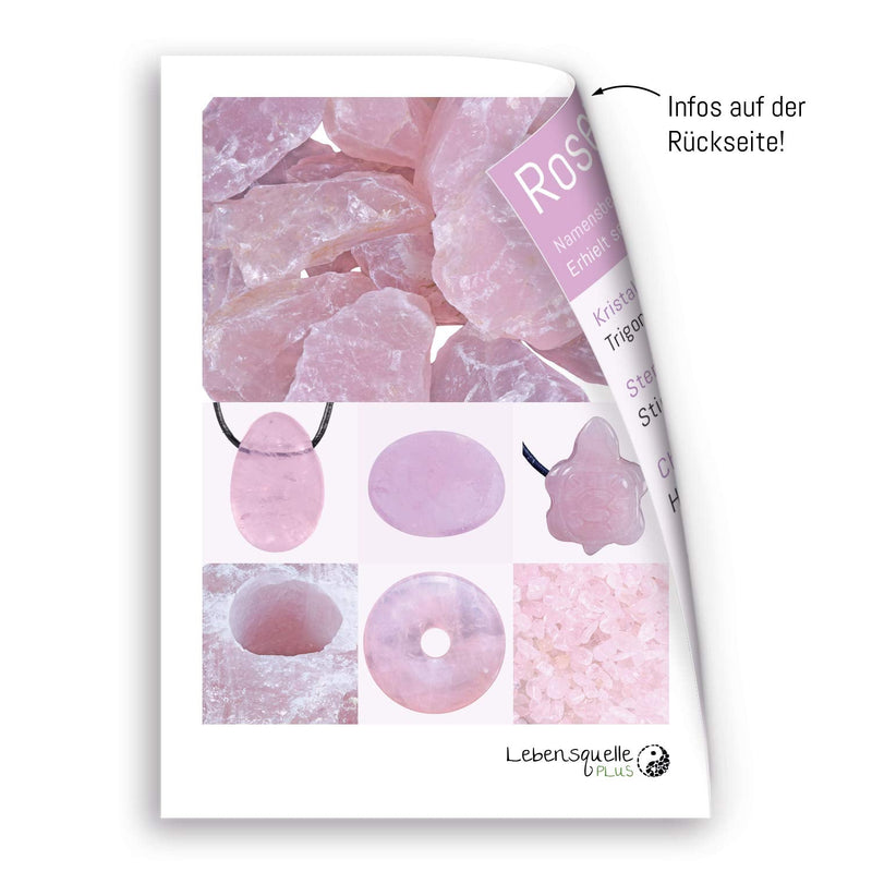Lebensquelle Plus Rose Quartz Raw Stone Computer Stone | Gemstone chunks | Healing stone water stone (900-1300 grams) 900-1300 gr - NewNest Australia