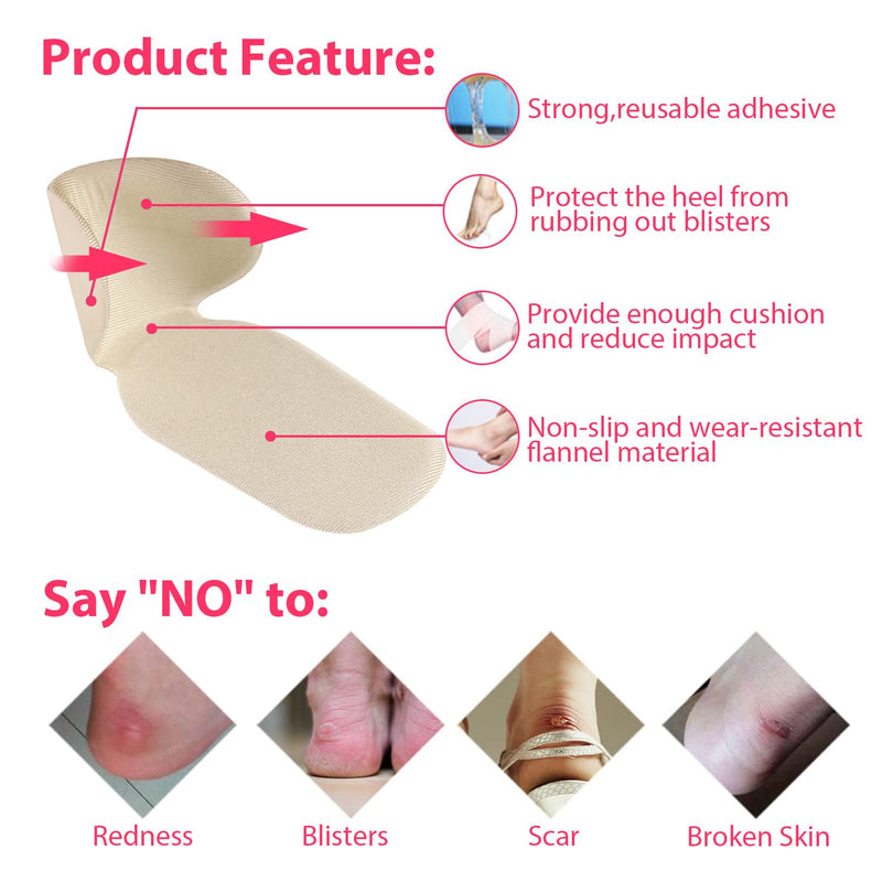 Heel Grips Shoes Too Big,3 Pairs Women Back Heel Protector Gel Shoe Inserts Liners Pads Anti Slip Shoes Too Big High Heel Grips for Shoes Boots (Lycra+Transparent) Lycra+transparent - NewNest Australia