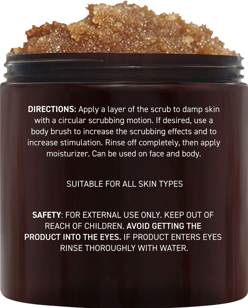 Brooklyn Botany Brown Sugar Body Scrub - Moisturizing and Exfoliating Body, Face, Hand, Foot Scrub - Fights Acne Scars, Stretch Marks, Fine Lines & Wrinkles, Great Gifts For Women & Men - 10.5 oz 10 Ounce (Pack of 1) Jar - NewNest Australia