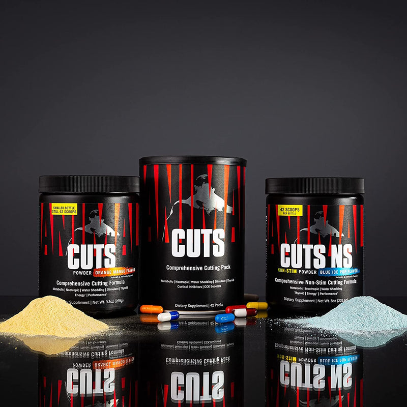 Universal Nutrition Animal Cuts Powder (Orange Mango) Diet & Definition Supplement For Weight Management - Stimulates Metabolism & Reduces Water Retention, With Caffeine & Tyrosine, 42 Servings - NewNest Australia