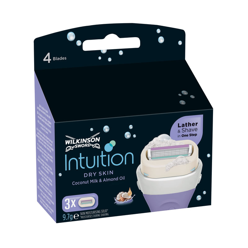 Wilkinson Sword Intuition Dry Skin Razor Blades for Women's Razors, Pack of 3 - NewNest Australia