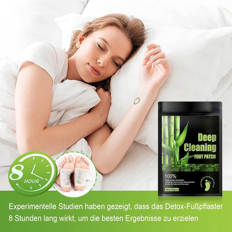 Foot plaster detoxification, detoxification plaster feet original for deep sleep and stress relief, 20 pieces foot plaster for detoxification plaster 100% natural for removing body toxins 20 pieces - NewNest Australia