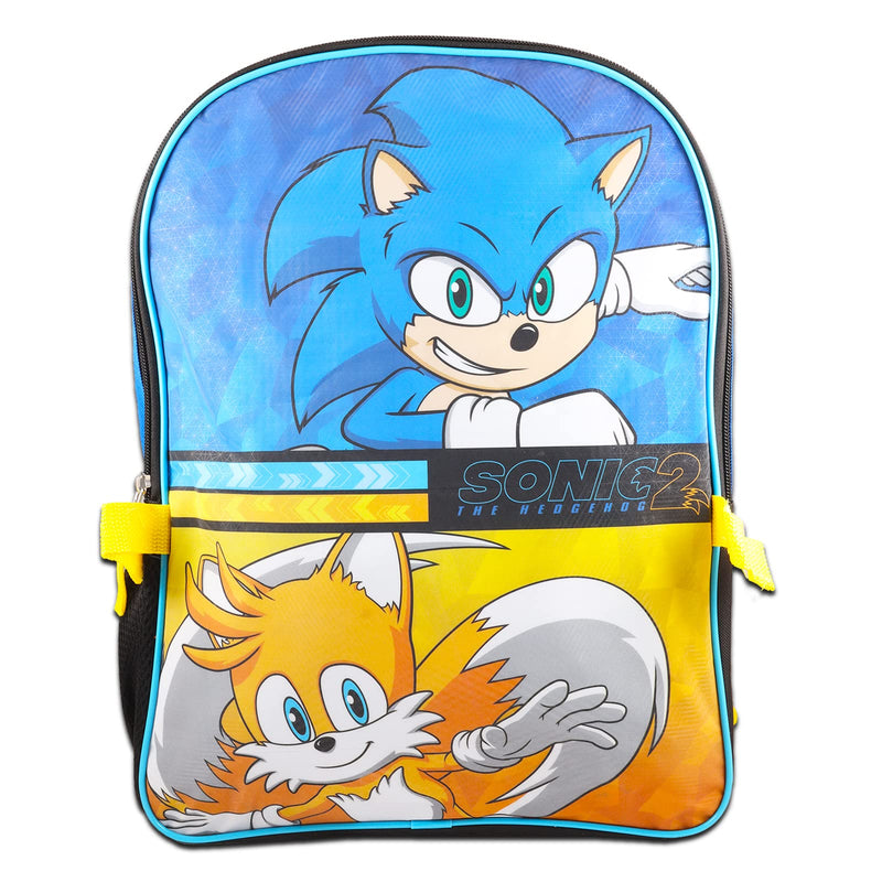 Sonic the Hedgehog School Supplies Bundle Sonic Bags for Kids - 5 Pc Sonic Backpack with Sonic Lunch Box, Water Bottle, Stickers, and More (Sonic Gifts) - NewNest Australia