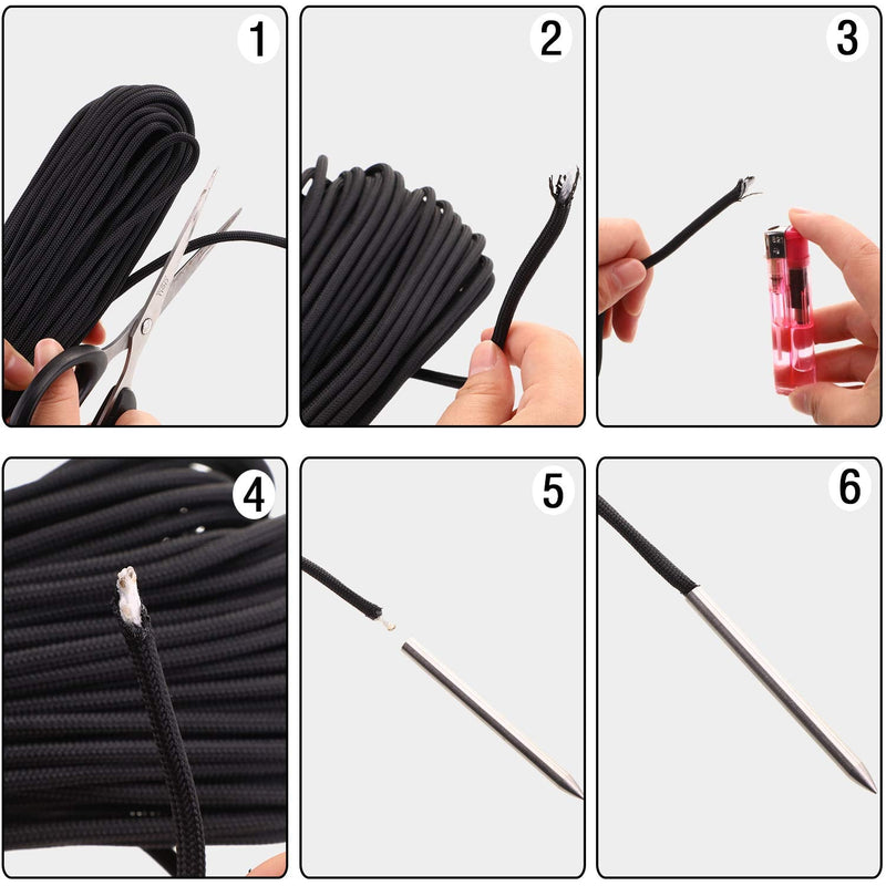 6 Pieces Paracord Stitching Set Paracord FID Lacing Stitching Needles Paracord Smoothing Tool, 6 Sizes and Silvery - NewNest Australia