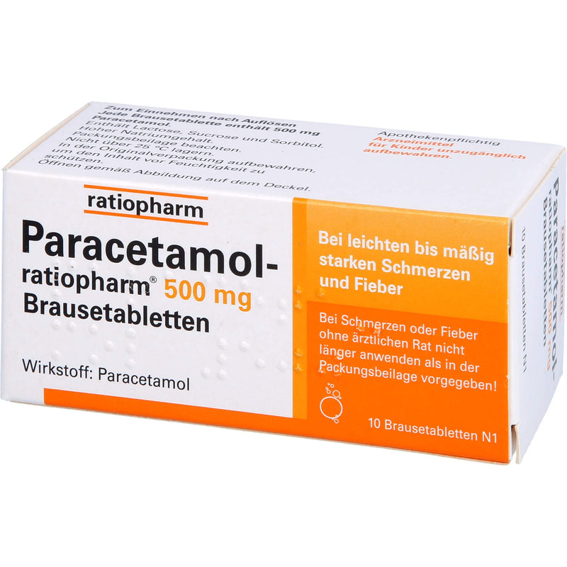 PARACETAMOL ratiopharm 500 mg effervescent tablets 10 pcs - NewNest Australia