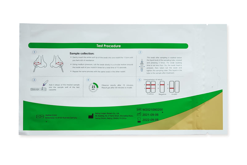 Hotgen Corona rapid test for home, 1 piece [durable until January 2024 - NewNest Australia