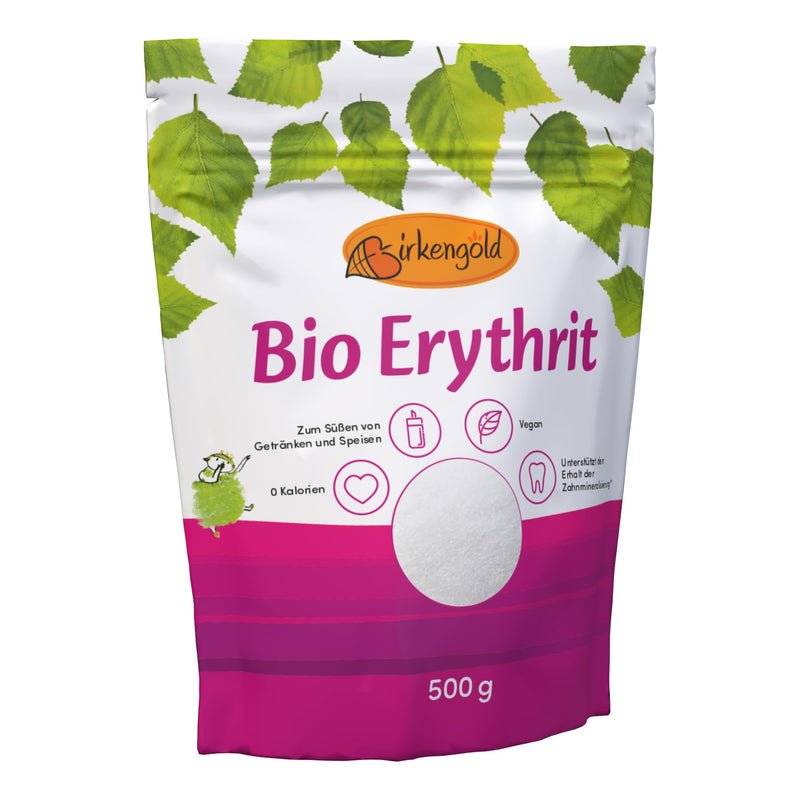 Birkengold Organic Erythritol, 500 G Bag | From Organic Farming | Calorie-Free Sugar Substitute | Tastes Like Sugar | Vegan | Tooth-Friendly | Glycemic Index Of 0 - NewNest Australia
